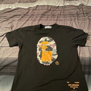 A bathing ape/ Undefeated collaboration shirt